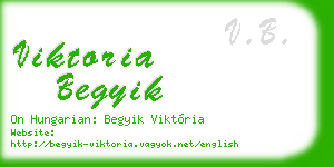 viktoria begyik business card